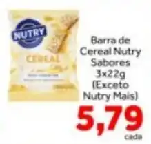 Shibata Supermercados Barra de Cereal Nutry Sabores oferta