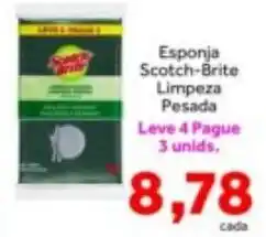 Shibata Supermercados Esponja scotch-brite limpeza pesada oferta