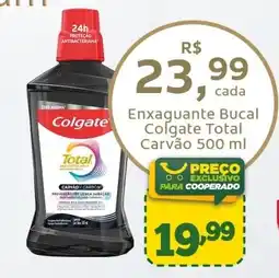 Cooper Enxaguante bucal colgate total carvão oferta