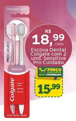 Cooper Escova Dental Colgate com 2 und. Sensitive Pro Cuidado oferta