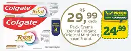 Cooper Pack Creme Dental Colgate Original Mint oferta