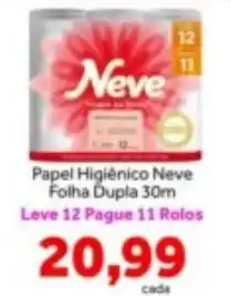 Shibata Supermercados Papel Higiênico Neve Folha Dupla oferta