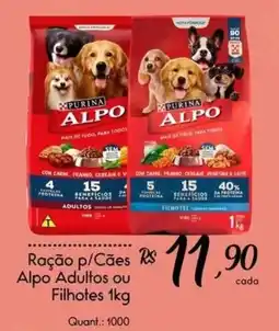 Giassi Supermercados Ração p/Cães Alpo Adultos ou Filhotes oferta