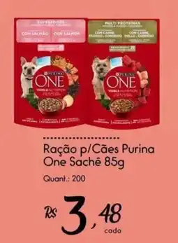 Giassi Supermercados Ração p/Cães Purina One Sachê oferta