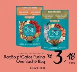 Giassi Supermercados Ração p/Gatos Purina One Sachê oferta