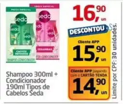 Tenda Atacado Shampoo + Condicionador Tipos de Cabelos Seda oferta