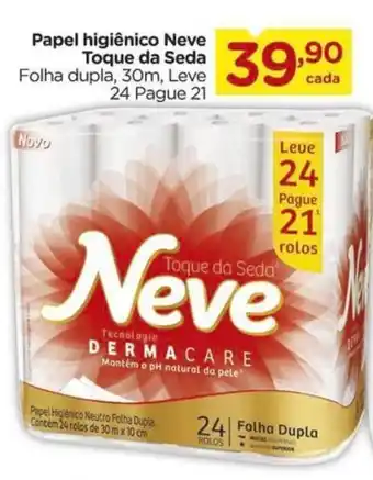 Carrefour Papel higiênico Neve Toque da Seda oferta