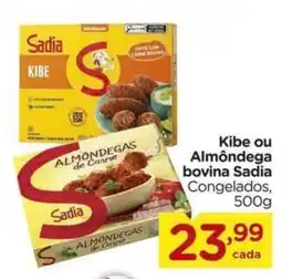 Carrefour Kibe ou Almôndega bovina Sadia Congelados, oferta