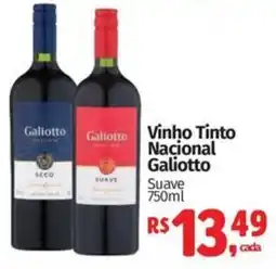 Supermercados Mateus Vinho Tinto Nacional Galiotto oferta