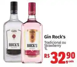 Supermercados Mateus Gin Rock's Tradicional ou Strawberry oferta