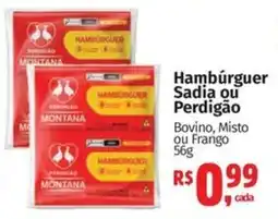 Supermercados Mateus Hambúrguer Sadia ou Perdigão oferta