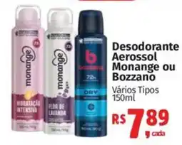 Supermercados Mateus Desodorante Aerossol Monange ou Bozzano oferta