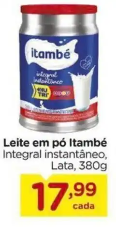 Carrefour Leite em pó Itambé Integral instantâneo, Lata, oferta