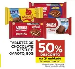 Carrefour Tabletes de chocolate nestlé e garoto, oferta