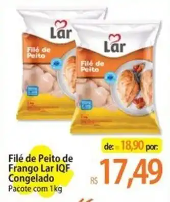 Filé de Peito de Frango Lar IQF