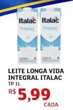 Assaí Atacadista Leite longa vida integral italac tp oferta
