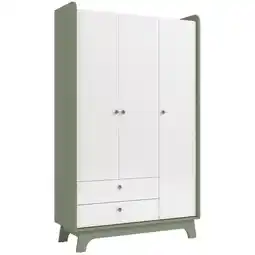 Benoit Guarda Roupa / Roupeiro Infantil Kappesberg T401 3 Portas 2 Gavetas MDP 200 x 120 x 47cm oferta