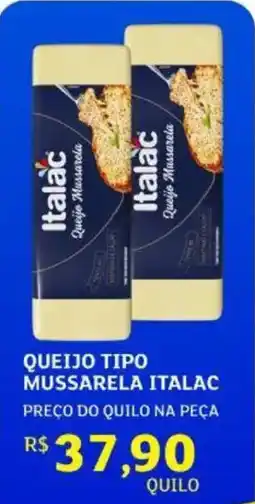 Assaí Atacadista Queijo tipo mussarela italac oferta