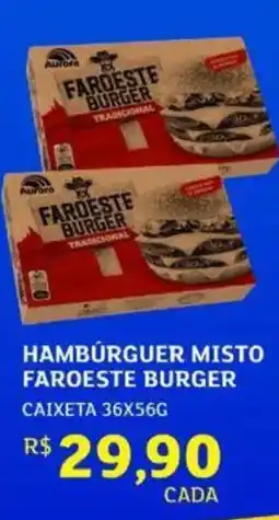 Assaí Atacadista Hamburguer misto faroeste burger oferta