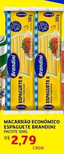 Assaí Atacadista Macarrão econômico espaguete brandini pacote oferta