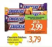 Atacadão Snickers - chocolate oferta