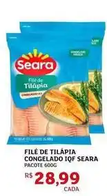 Assaí Atacadista Seara - filé de tilápia congelado iqf oferta