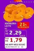 Assaí Atacadista 21 - abóbora-leite oferta