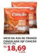 Assaí Atacadista Canção - meio da asa de frango congelada iqf oferta