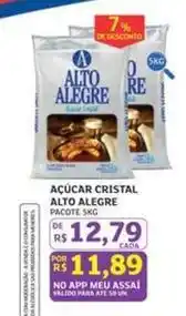 Assaí Atacadista Alto alegre - açúcar cristal oferta