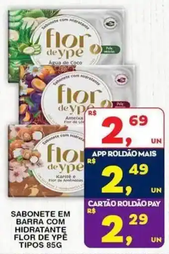 Sabonete em barra com hidratante flor de ype