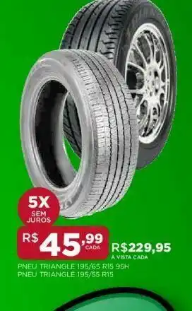 DB Supermercados Pneus triangle 195/65 r15 95h oferta