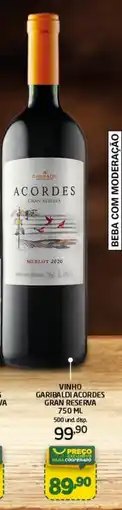 Cooper Vinho garibaldi acordes gran reserva oferta