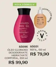 O Boticário Óleo de soporte hidratante corporal oferta