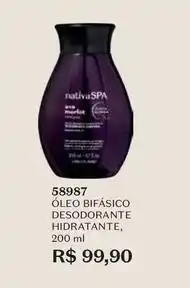 O Boticário Nativa - óleo desodorante hidratante oferta
