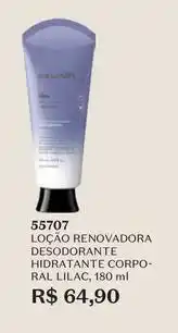 O Boticário Cuide-se bem - loção renovadora desodorante hidratante corpo- ral lilac oferta