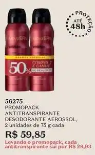 O Boticário De - promopack antitranspirante desodorante aerossol oferta