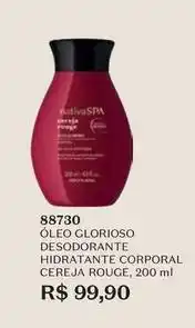 O Boticário O boticario - óleo glorioso desodorante hidratante corporal cereja rouge oferta