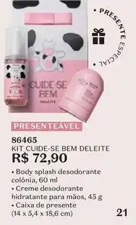O Boticário O boticario - kit cuide-se bem deleite oferta