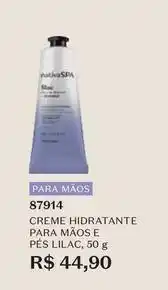 O Boticário Nativa - creme hidratante para maos e pes lilac oferta