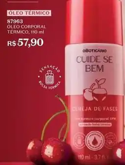 O Boticário O boticario - óleo corporal termico oferta