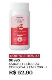 O Boticário O boticario - sabonete líquido corporal 2 em 1, 200 ml oferta