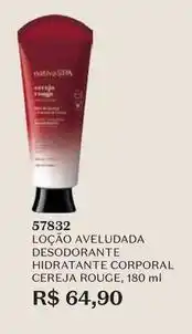 O Boticário O boticario - loção desodorante hidratante corporal cereja rouge oferta