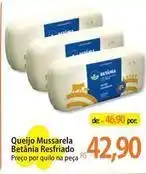Atacadão Betânia - queijo mussarela resfriado oferta