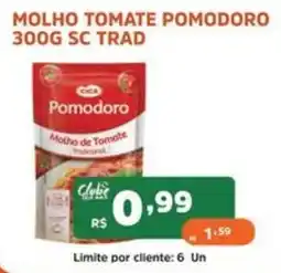 Supermercados Pague Menos Molho tomate pomodoro oferta