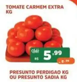 Supermercados Pague Menos tomate carmem extra oferta