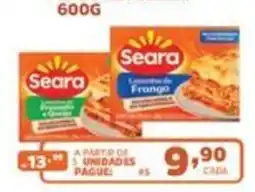 Supermercados Pague Menos Lasanha de Frango oferta