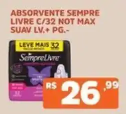 Supermercados Pague Menos Absorvente sempre livre c/32 not max oferta