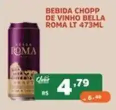 Supermercados Pague Menos Bebida Chopp de Vinho Bella Roma oferta