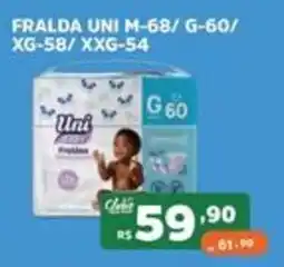 Supermercados Pague Menos Fralda uni oferta