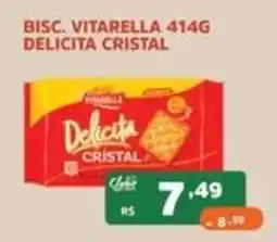 Supermercados Pague Menos Bisc vitarella 414g delicita cristal oferta